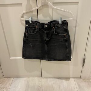 Citizens Of Humanity Black Denim Mini Skirt